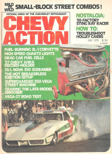 CHEVY ACTION 1975 JULY - '59 FACTORY STING RAY, TROUBLESHOOT HOLLEY CARBS